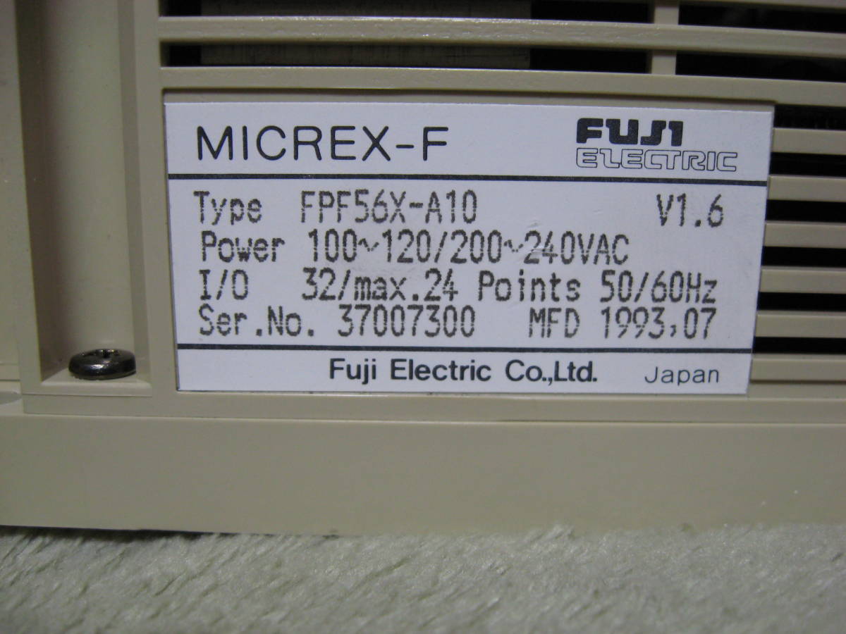 富士電機シーケンサー FPF56X-A10 ジャンク扱い 2025年最新Yahoo 富士電機シーケンサー FPF56X-A10 ジャンク扱い 2025年最新Yahoo
