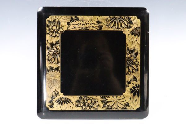 輪島塗 共箱 木製漆器 美術品 5客 菊金蒔絵煮物椀 雲懐石