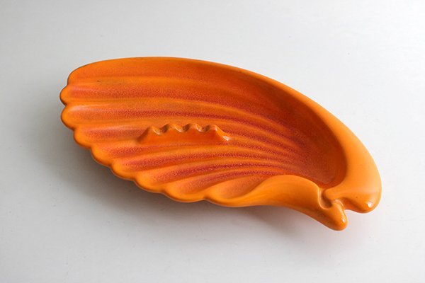 ヴィンテージ ROYAL HAEGER ◆50～60年代 USA製 灰皿 オレンジ ミッドセンチュリー アトミック 世田谷ベース 陶器 ロイヤルヘイガー ◆Z-7