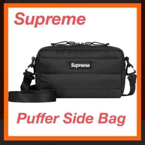 新品 未使用 Supreme Puffer Side Bag Black Waist 即日発送(かばん 
