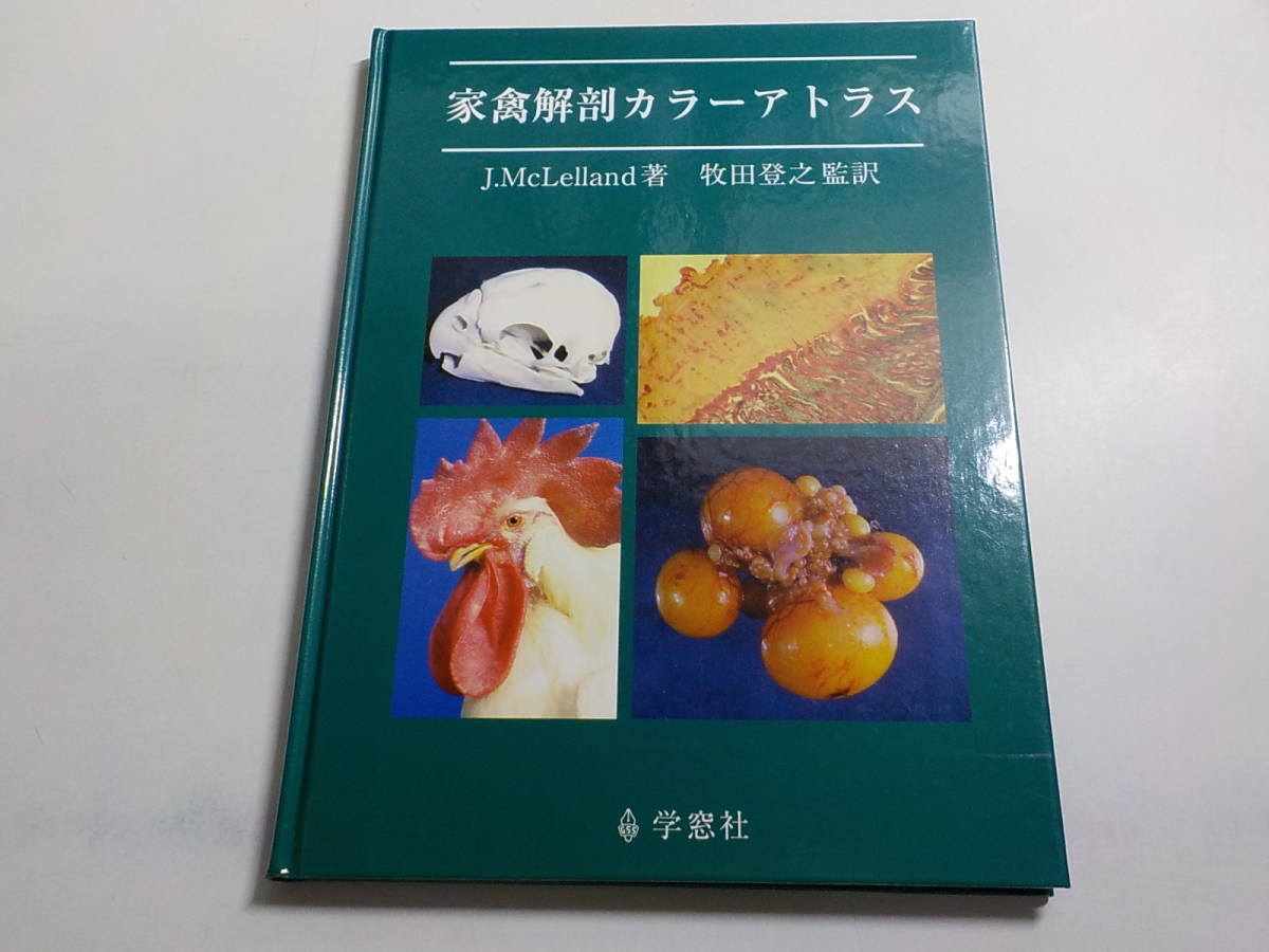 家禽解剖カラーアトラス J. McLelland著 解剖学カラーアトラス