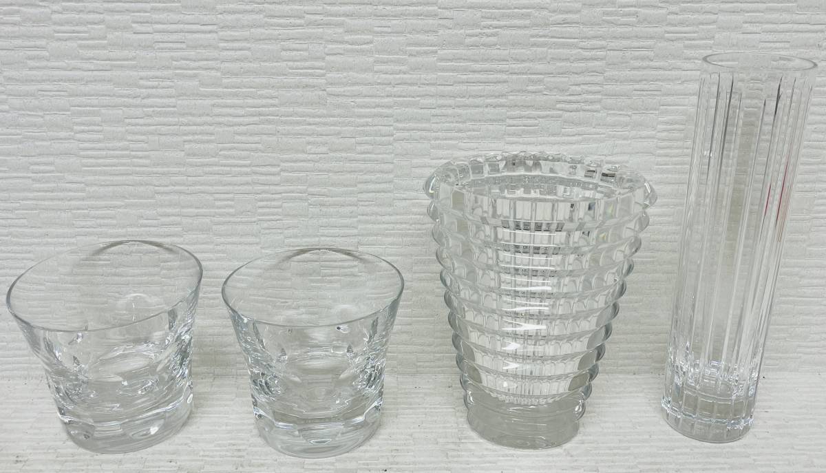 豊富な，定番人気 Baccarat バカラ クリスタル ガラス アイ ベース 花瓶 グラス ４点 おまとめ(バカラ)｜売買されたオークション情報、yahooの商品情報をアーカイブ公開 - オークファン バカラ