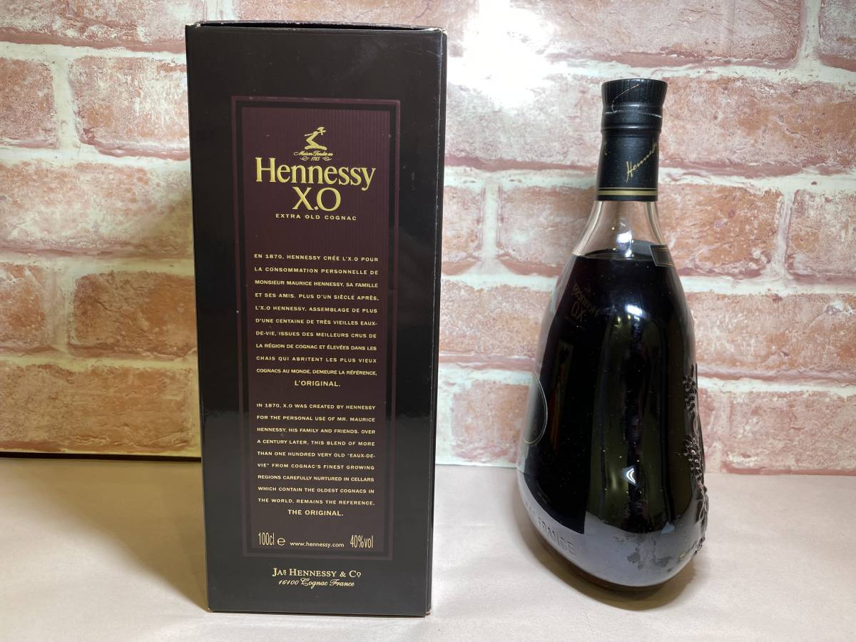 未開栓☆Hennessy ヘネシー CONGNAC コニャック X.O ブランデー 箱付 