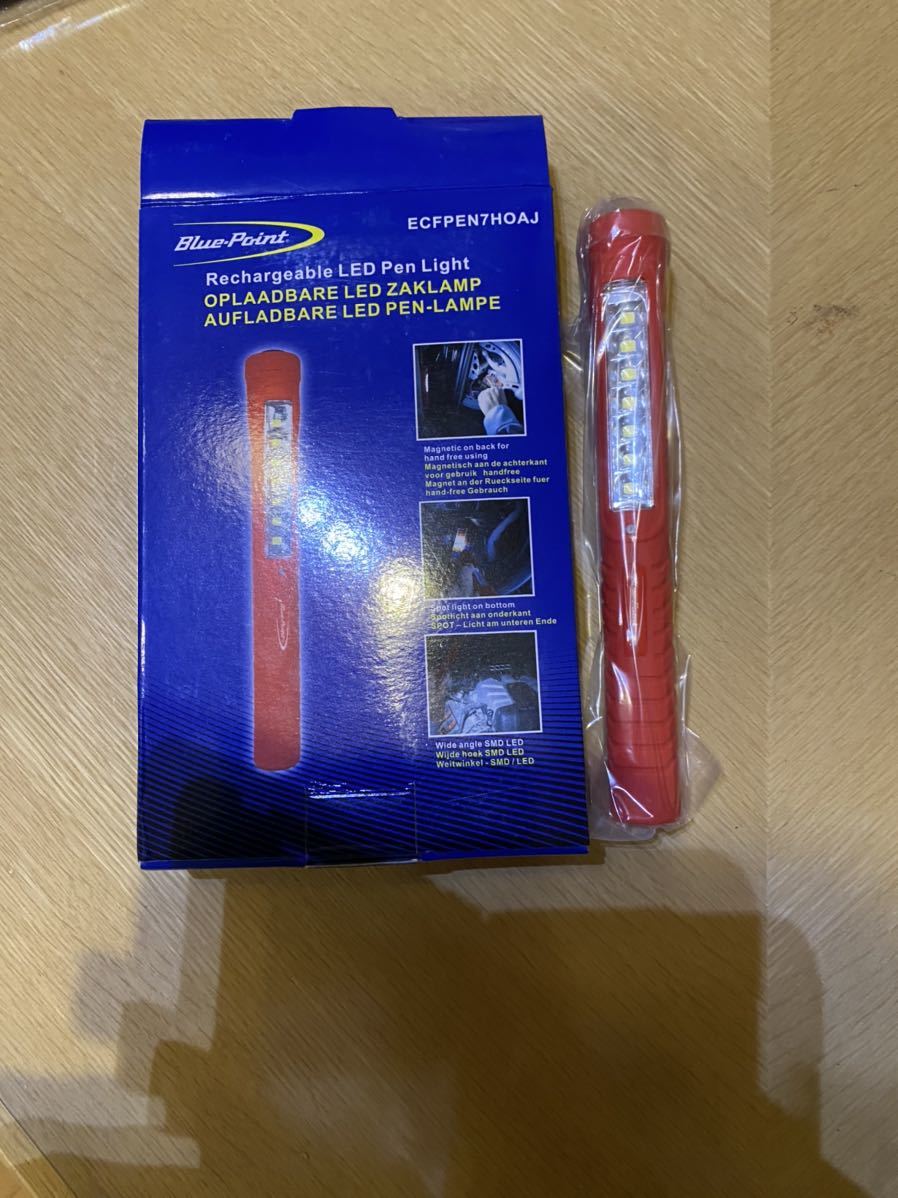 未使用 ブルーポイント LEDペンライト ピンク USB充電 Blue-point