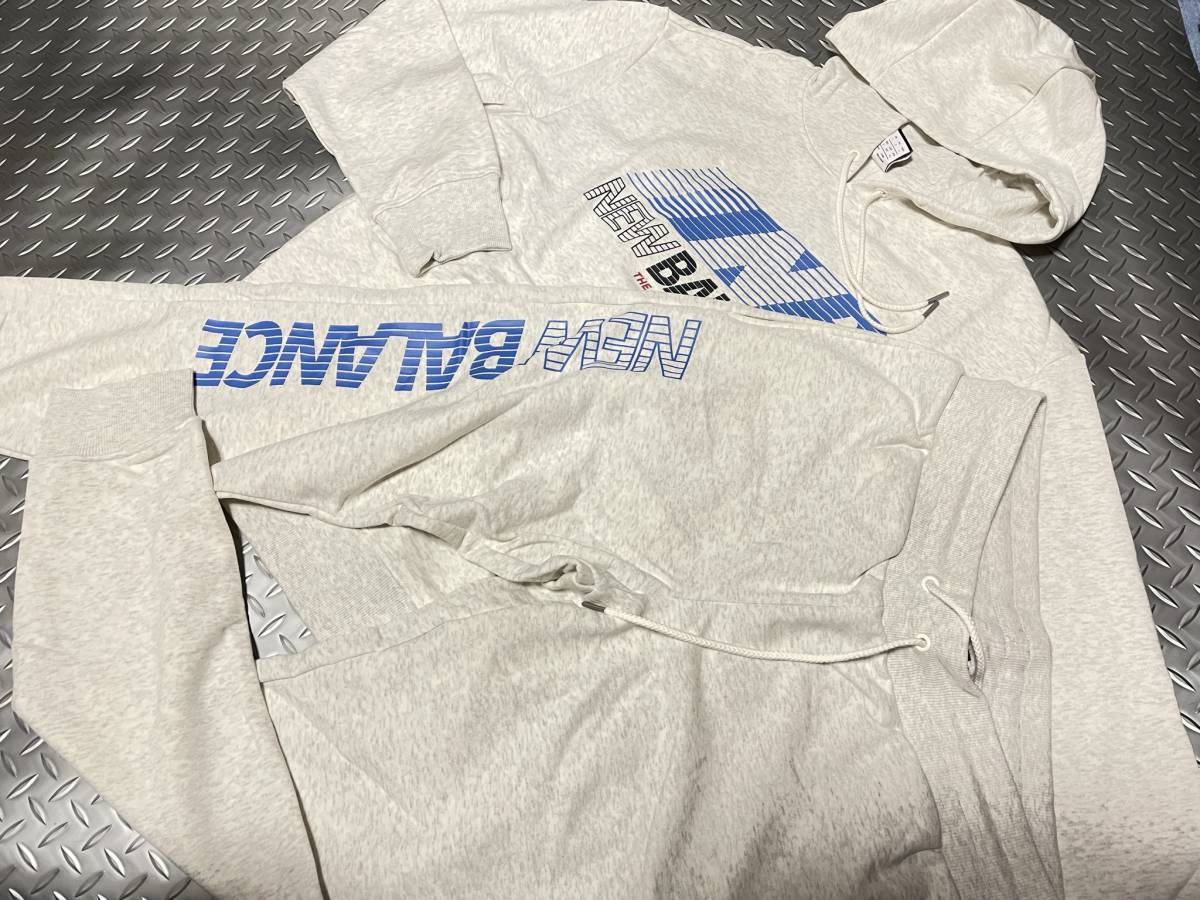 INB80★秋冬★New Balance★ニューバランス★トレーニングウエア スウェット上下セット★XL/LGY
