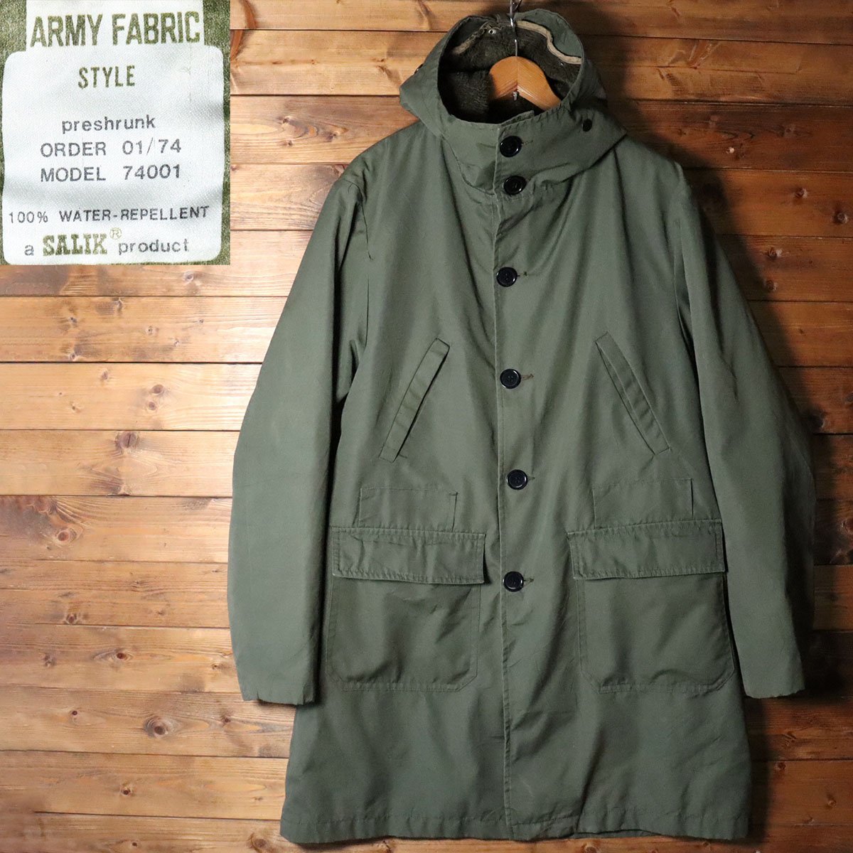 ☆7K/S1.11-1 ユーロ古着 SALIK ARMY FABRIC フィールドパーカー 