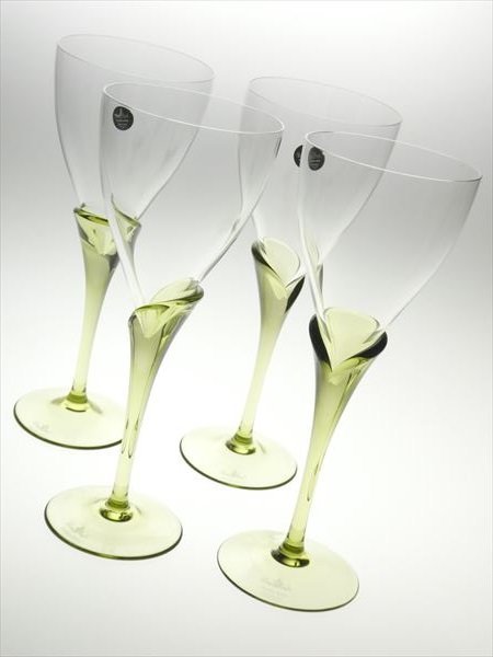 【得価，品質保証】 n932 ローゼンタール スタジオライン クリスタル 色付 ワイングラス 4客(クリスタルガラス)｜売買されたオークション情報、yahooの商品情報をアーカイブ公開 - オークファン クリスタルガラス