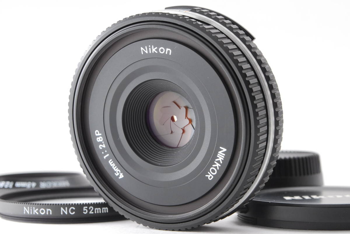 ★極上品★Nikon Ai Nikkor 45mm F2.8P ブラック A品] Nikon Ai-S NIKKOR 45mm F2.8 P ブラック＊コレクター品＊10920