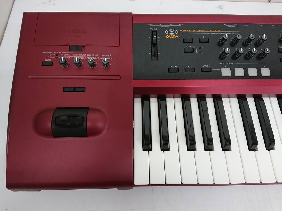 【中古】KORG KARMA v2.0 動作確認済・ディスプレイOK ☆KORG KARMA シンセサイザー ジャンク品 ハードケース付き KARMA KORG