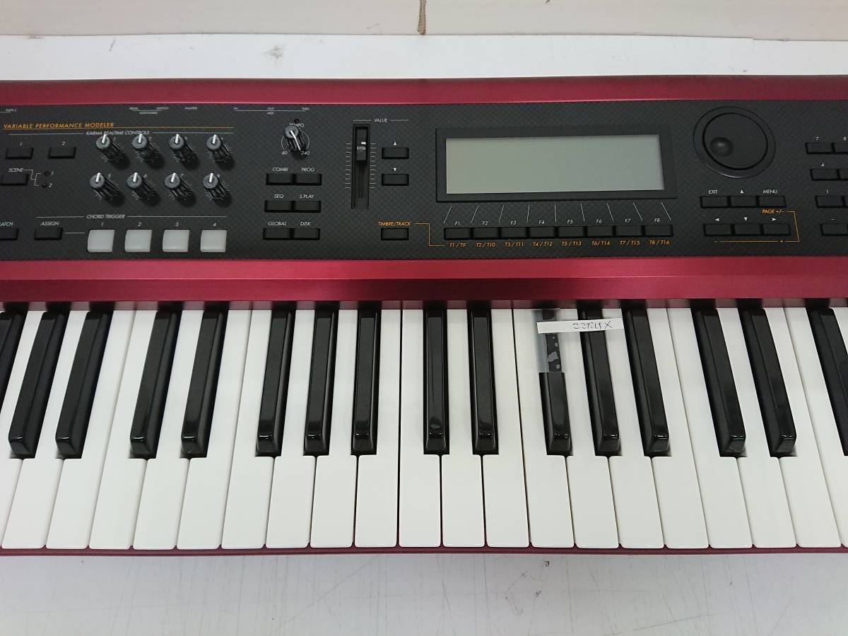 【美品】KORG KARMA 　ACアダプター、専用ケース、マニュアル　動作品 ☆KORG KARMA シンセサイザー ジャンク品 ハードケース付き KARMA KORG