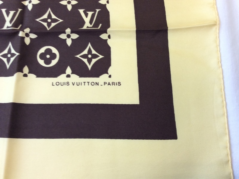 未使用品/訳アリ【ルイヴィトン LOUIS VUITTON】シルク100％ スカーフ