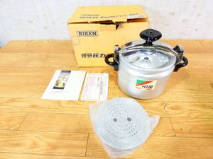 未使用○理研RIKEN○圧力鍋NS-600スピードクッキング○容量6L 理研