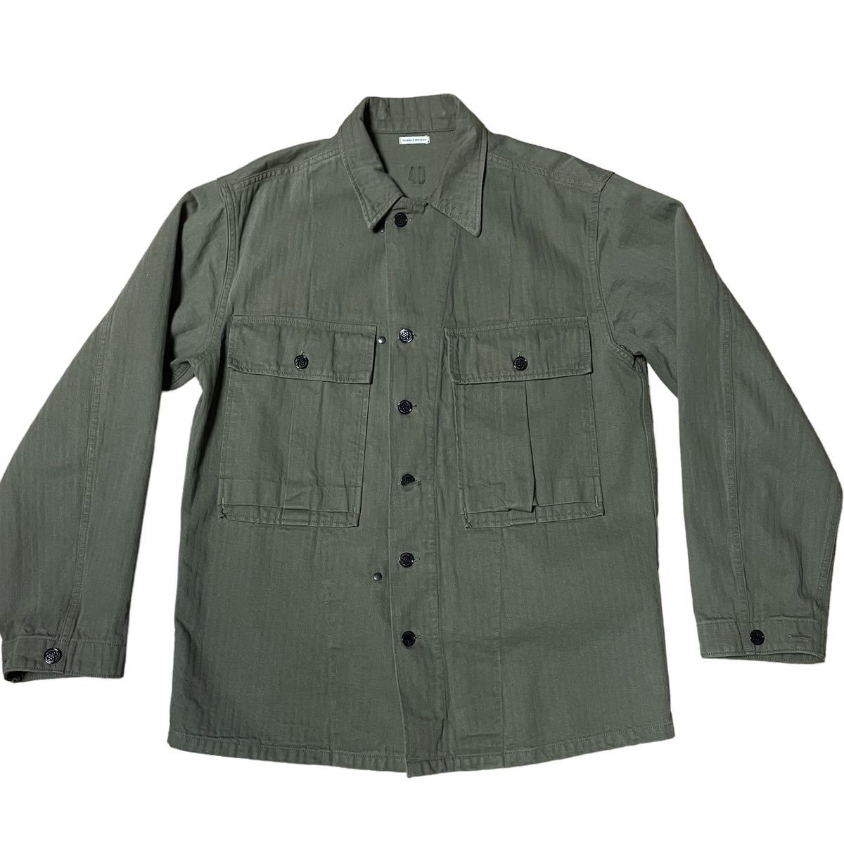 ダブルワークス WAREHOUSE DUBBLE WORKS 40s US ARMY M-43 HBT Jacket オリーブ M43 ヘリンボーンツイル ミリタリー 13スターボタン