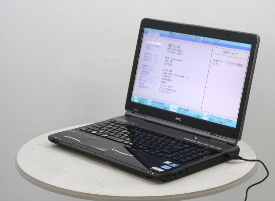 NEC LaVie LL750/E PC-LL750ES3EB Core i7 2630QM 2GHz 8GB 15.5型