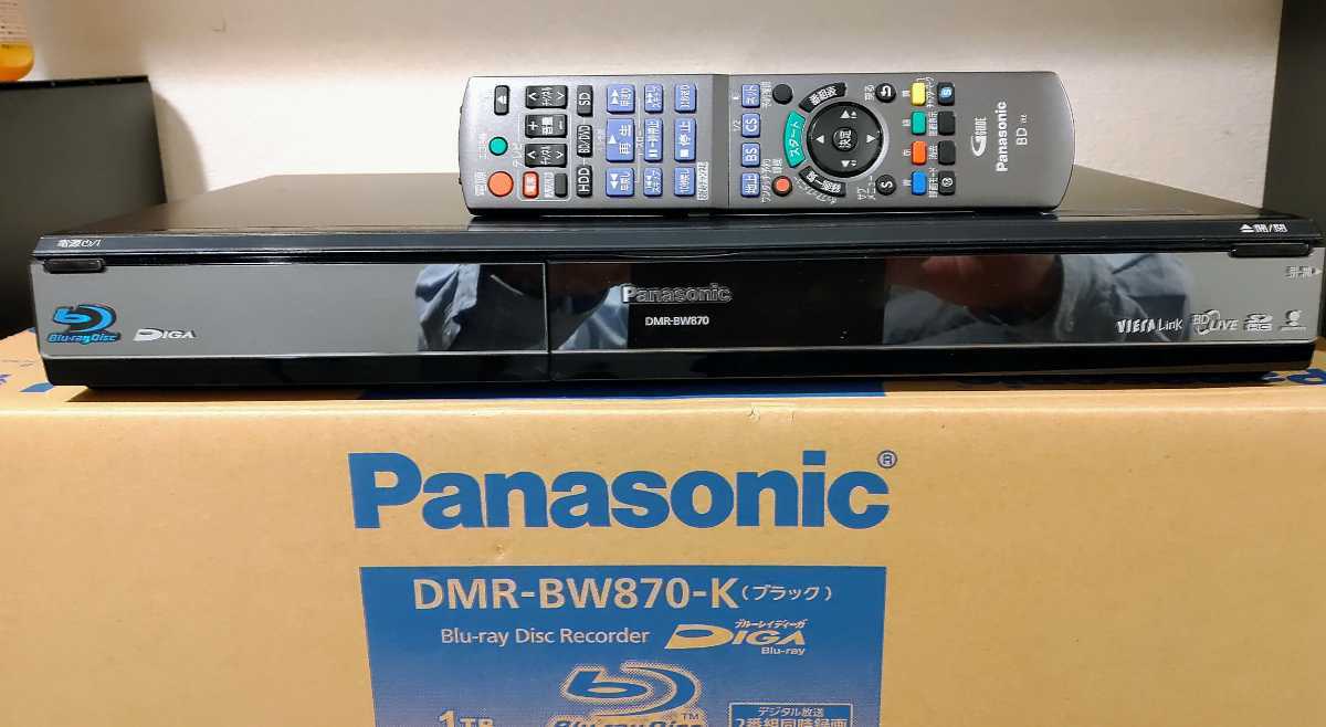 DMR-BW870 難あり 元箱あり パナソニックブルーレイレコーダー