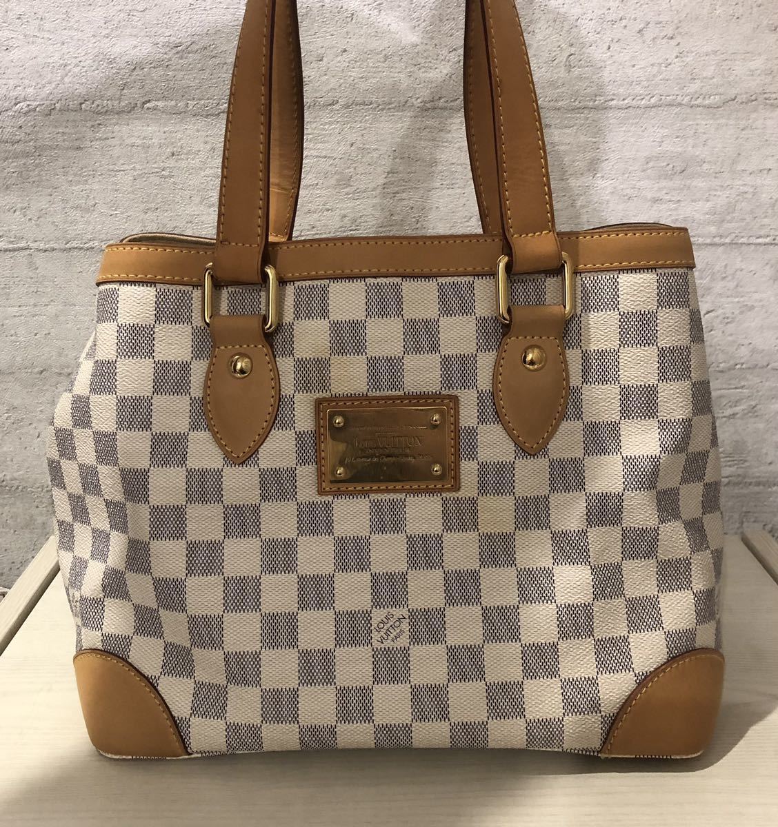 LOUIS VUITTON ルイヴィトン ハムステッドPM ダミエ・アズール 【公式