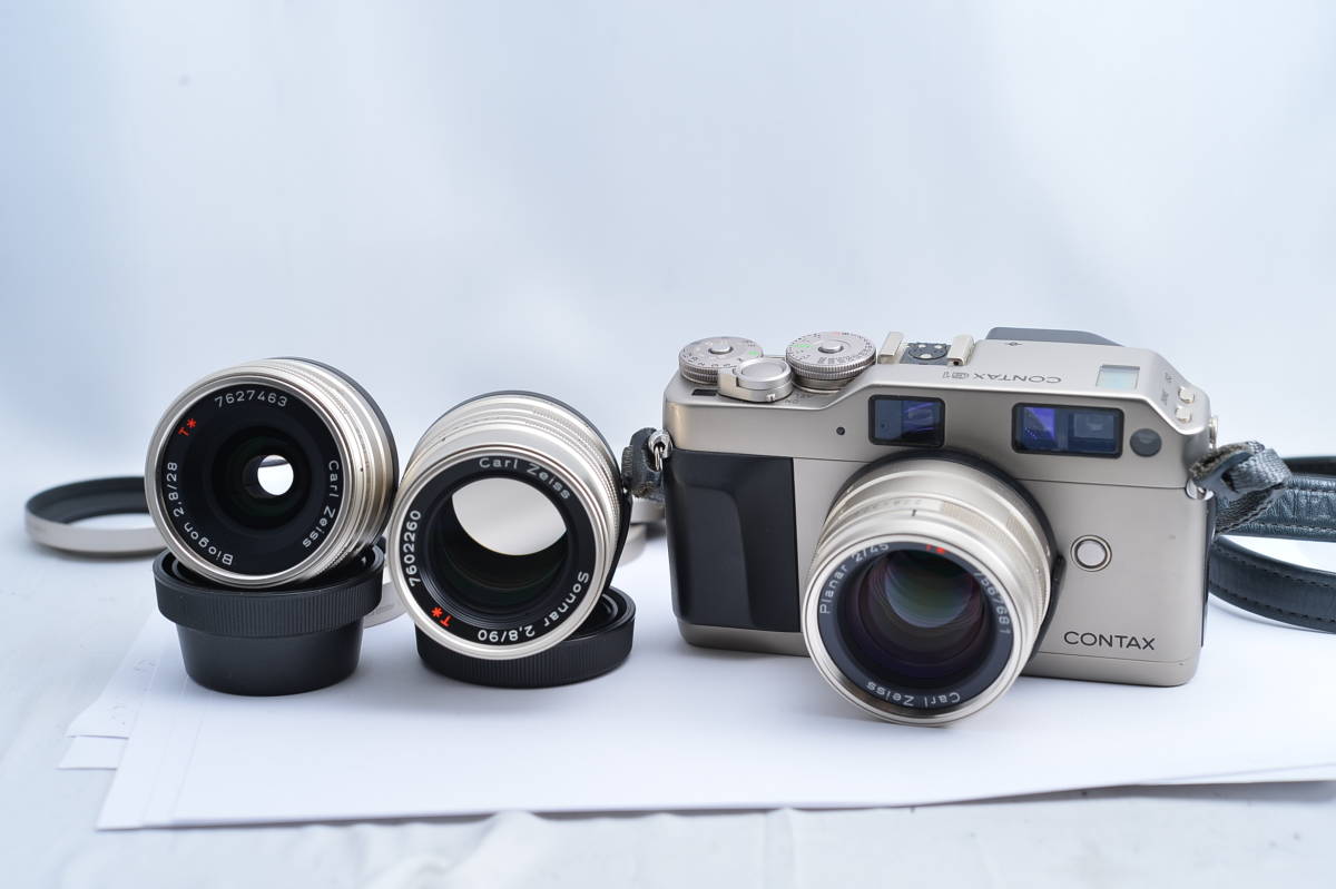 1020 Contax G1 45mm F2 28mm F2.8 90mm F2.8 レンズ3本セット レンジ