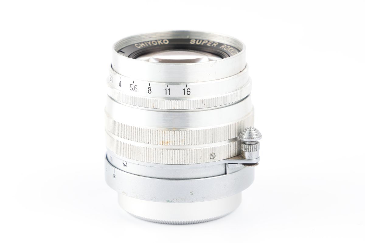 04751cmrk CHIYOKO SUPER ROKKOR 5cm F2 単焦点 標準レンズ ライカ L 