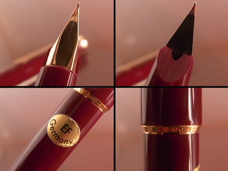 1970年代】 モンブラン 320 万年筆 14K EF ニブ ボルドー モンブラン