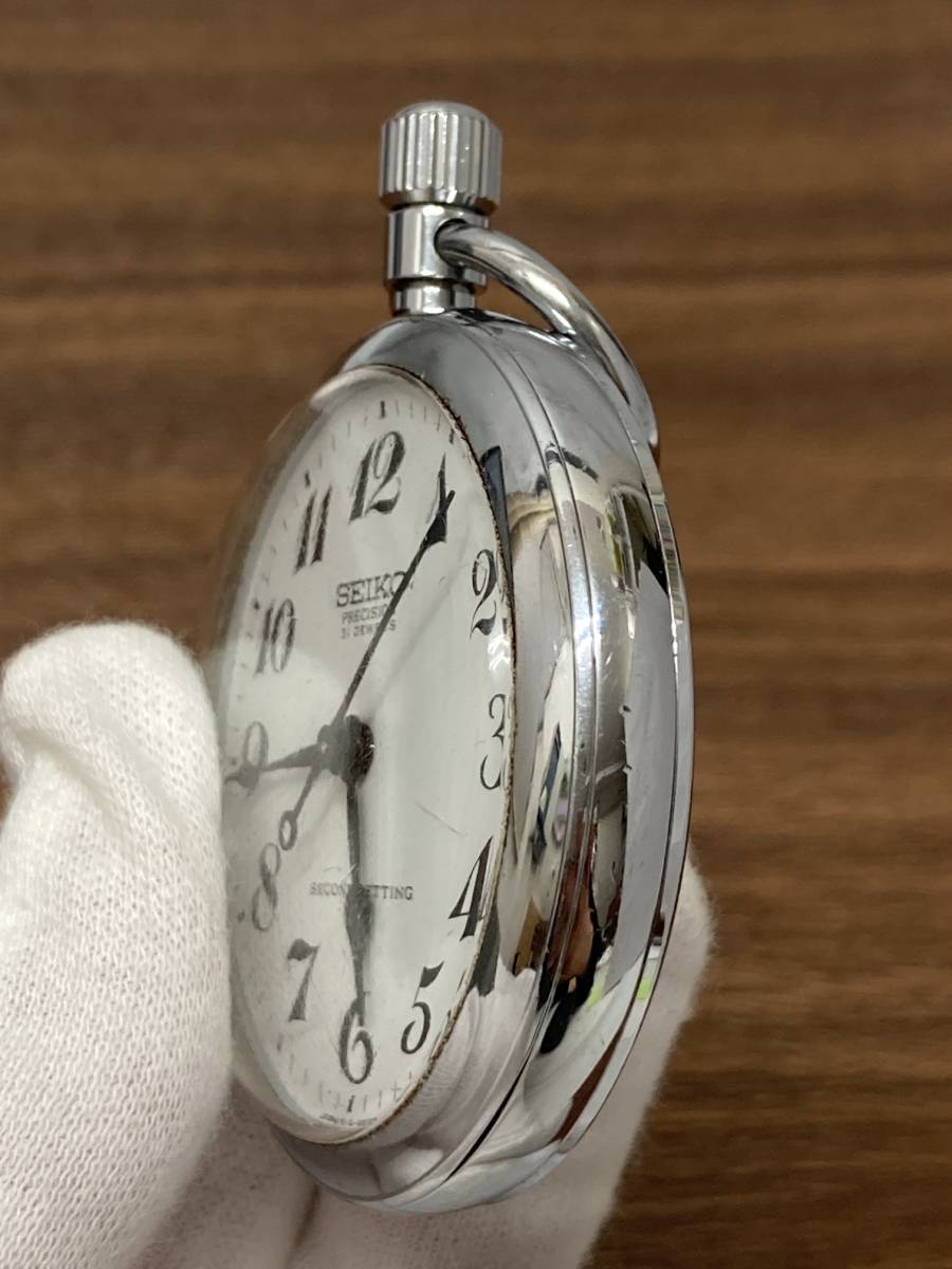 札鉄局の懐中時計 懐中時計 鉄道時計 SEIKO セイコー (昭52 133 札鉄局 ）刻印 手巻き 懐中