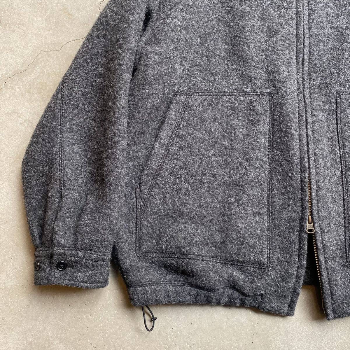 美品 スティーブンアラン KNIT FLEC OVAL BLOUSONウールジャケット 