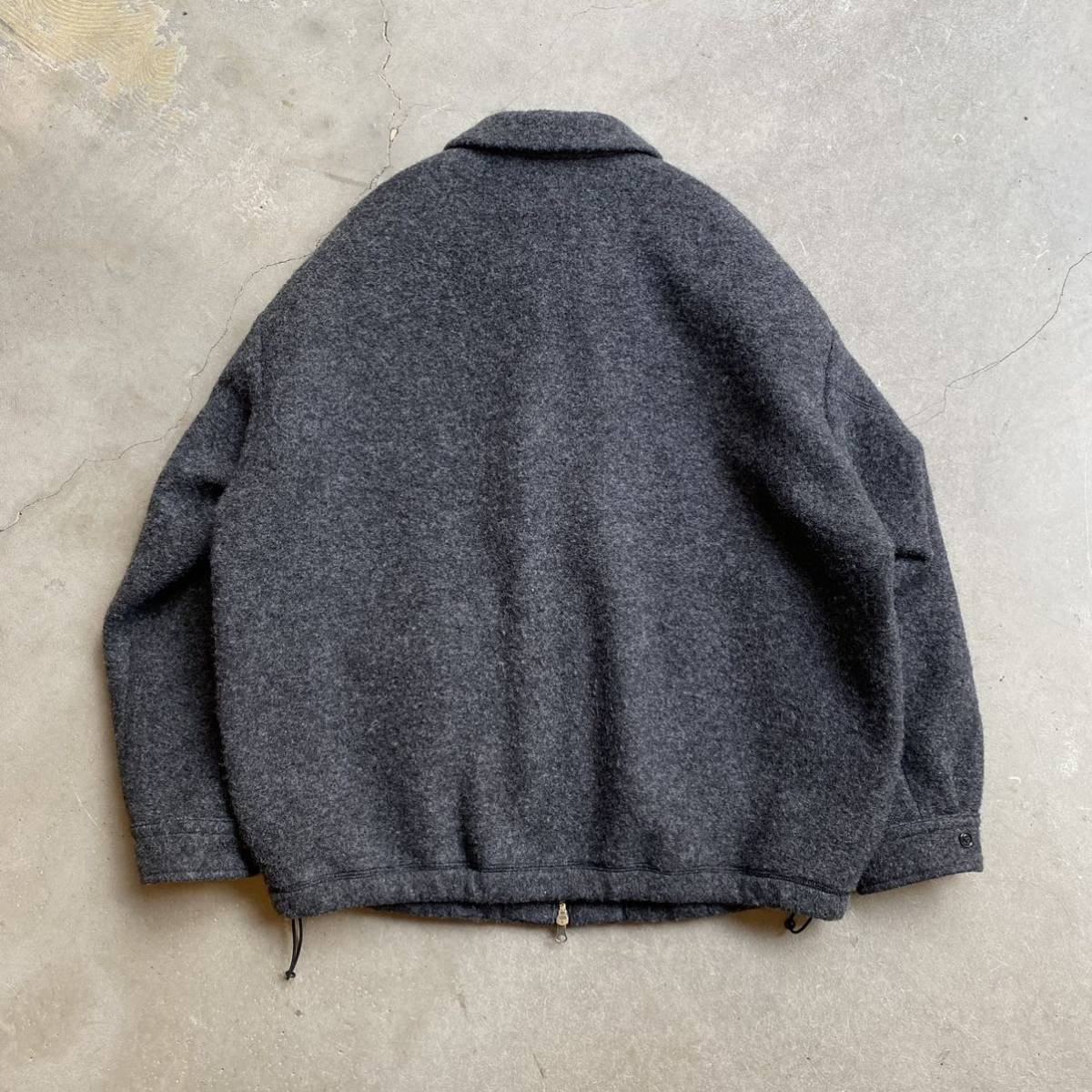 美品 スティーブンアラン KNIT FLEC OVAL BLOUSONウールジャケット 