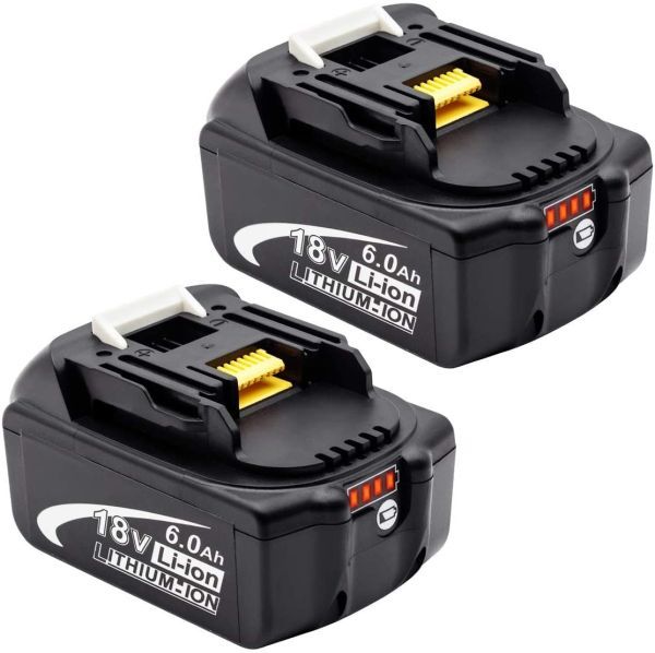 大得価，人気セール 18V BL1860b 残量表示 マキタ 互換 バッテリー 6.0Ah LED残量表示 保証付 純正充電器対応 2個セット(パーツ)｜売買されたオークション情報、yahooの商品情報をアーカイブ公開 - オークファン インパクトドライバ