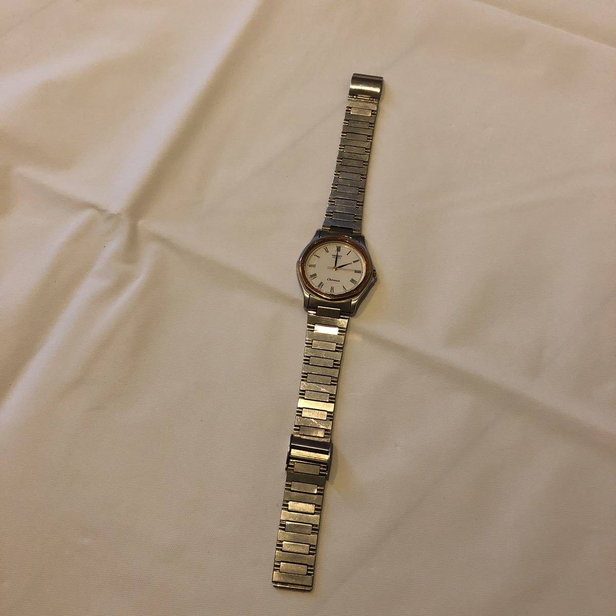 電池交換済 SEIKO Chronos メンズ 腕時計 クォーツ 3針 7731-6000 