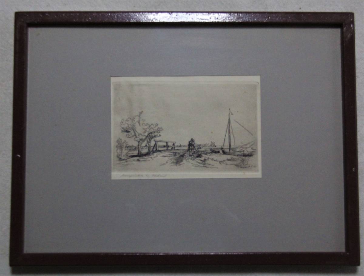 レンブラント 「シックス橋」銅版画 エッチング 真作保証