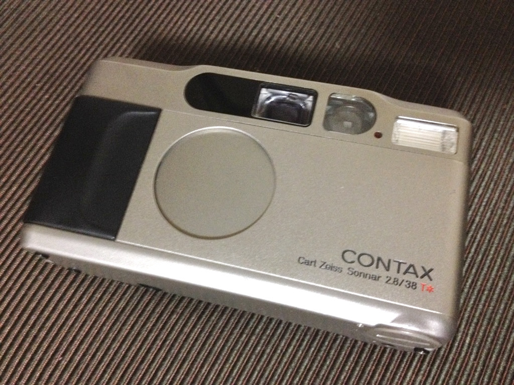 T2 CONTAX ジャンク コンパクトフィルムカメラ コンタックス シルバー