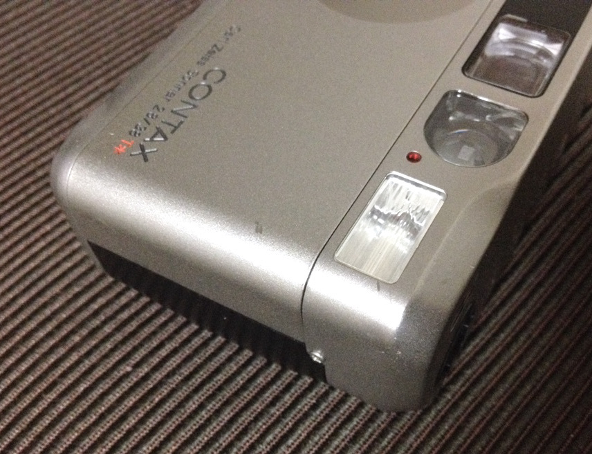 T2 CONTAX ジャンク コンパクトフィルムカメラ コンタックス シルバー