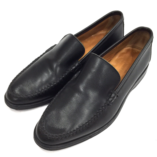 ジョン ロブ サイズ 6 スリッポン シューズ フットウェア レザー メンズ ブラック 黒 JOHN LOBB