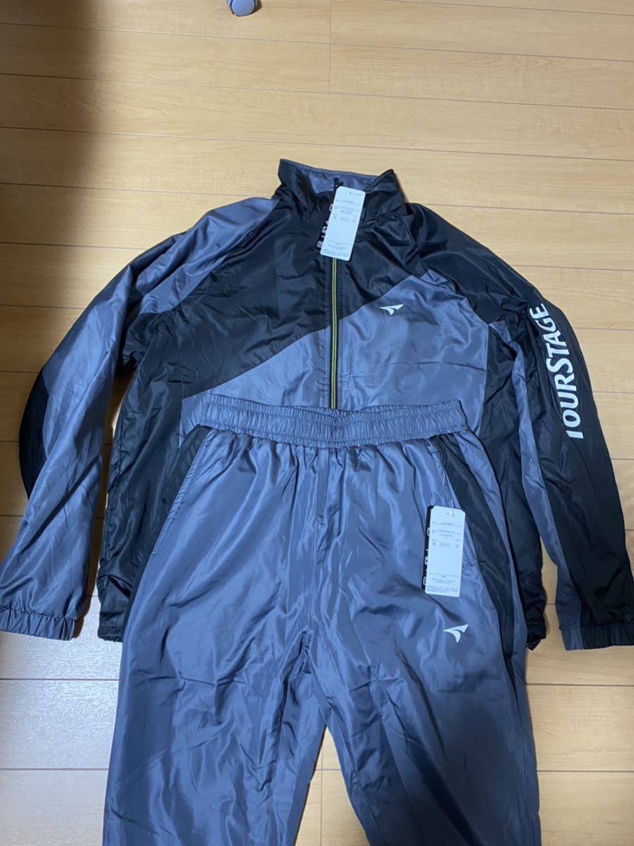 ツアーステージ ウインドブレーカー上下 未使用品　ゴルフウェア　裏起毛 上下セット サイズL