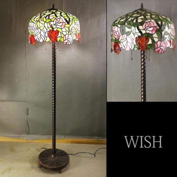 WISH】アンティークランプ 超大型作品 樹脂（シェード）・金属製