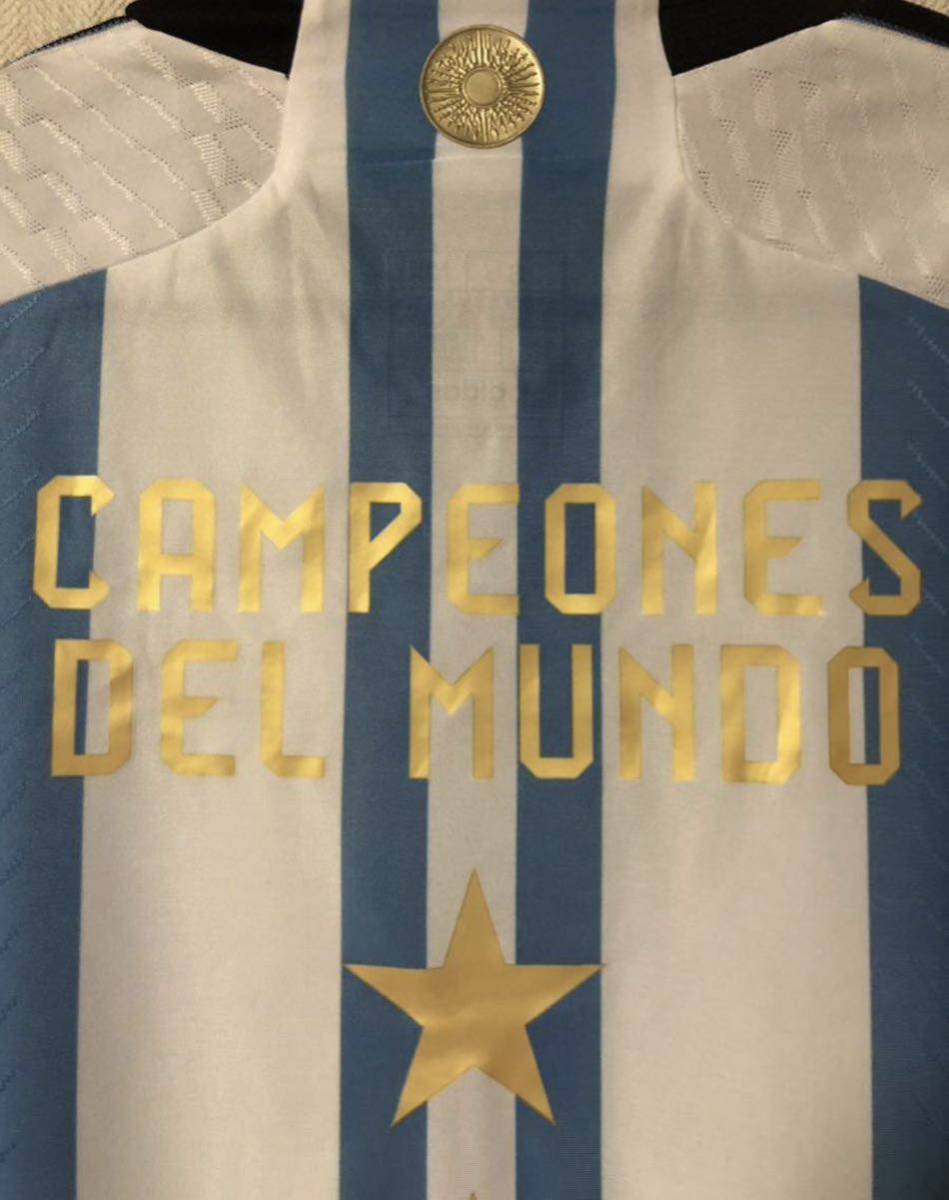 2022カタールW杯 アルゼンチン代表 メッシ オーセンティックユニフォームM