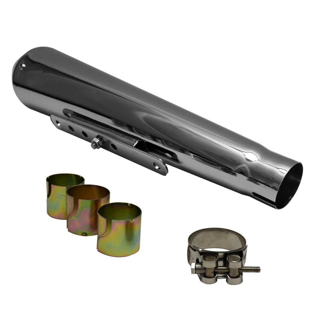45.0mm 45.0φ 汎用 マフラー スリップオンマフラー スリップオン メガホン アメリカン 変換アダプター付き カスタム パーツ 汎用 スリップオン マフラー 未使用品 G243 変換