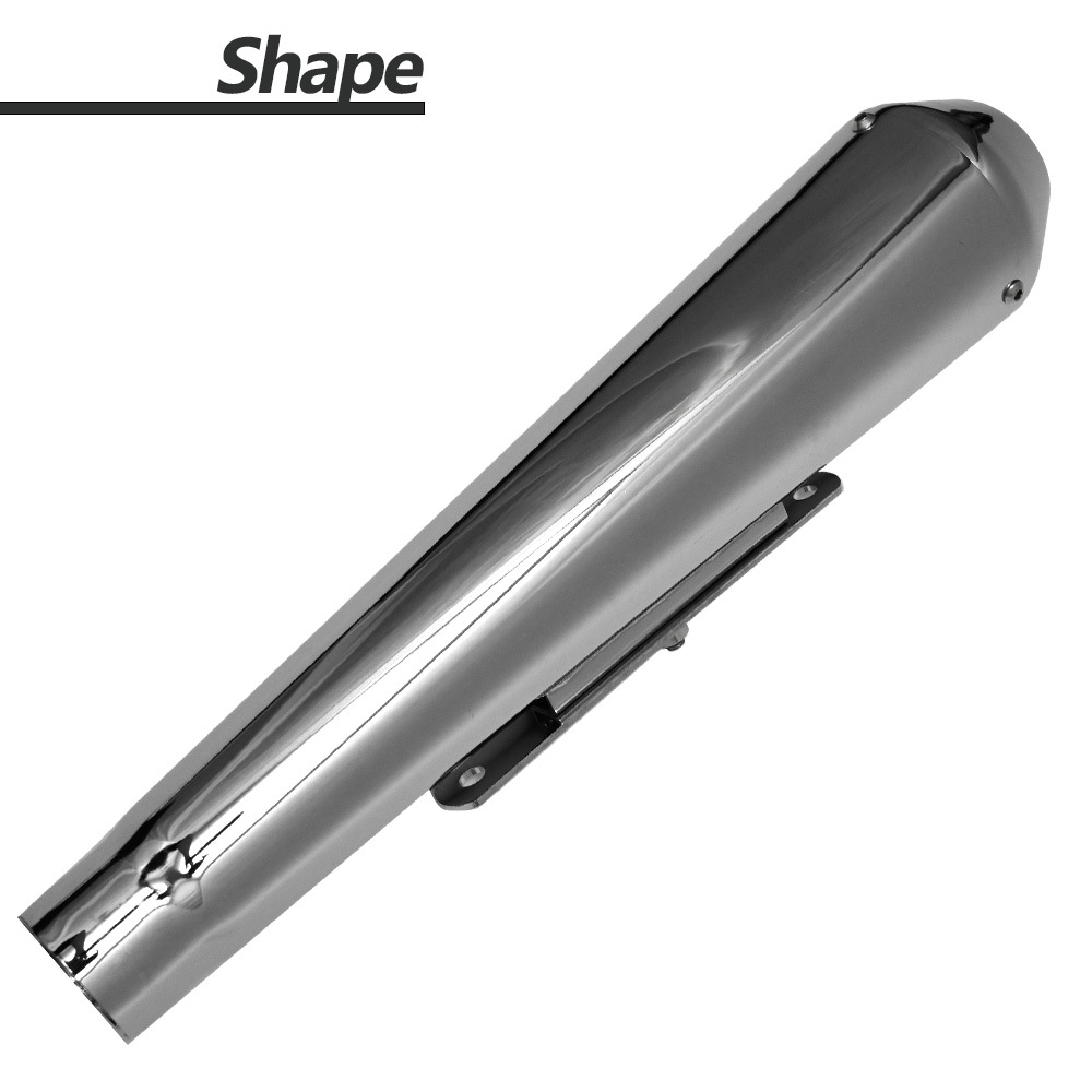 45.0mm 45.0φ 汎用 マフラー スリップオンマフラー スリップオン メガホン アメリカン 変換アダプター付き カスタム パーツ 汎用 スリップオン マフラー 未使用品 G243 変換