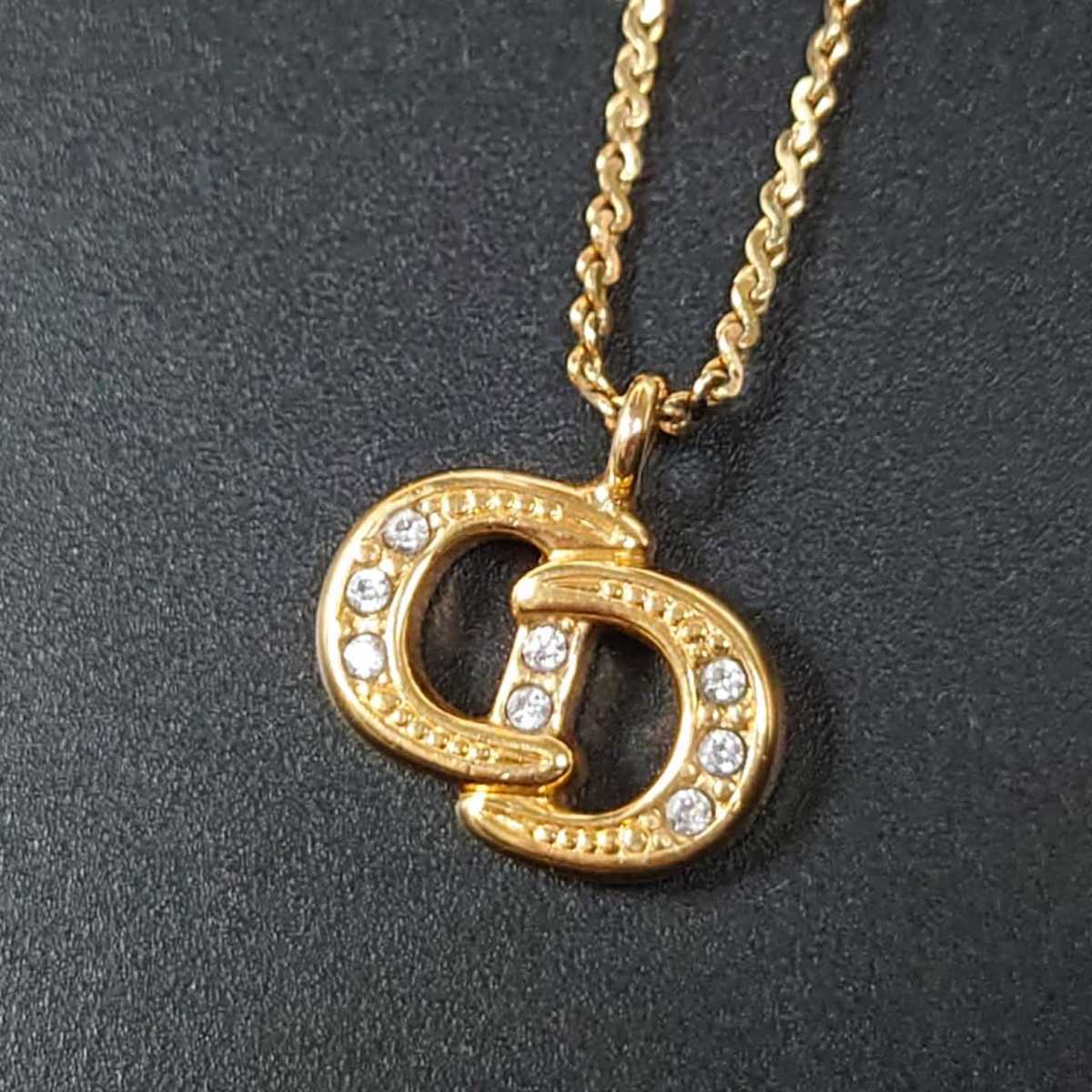 1円 極美品 Christian Dior クリスチャンディオール ネックレス