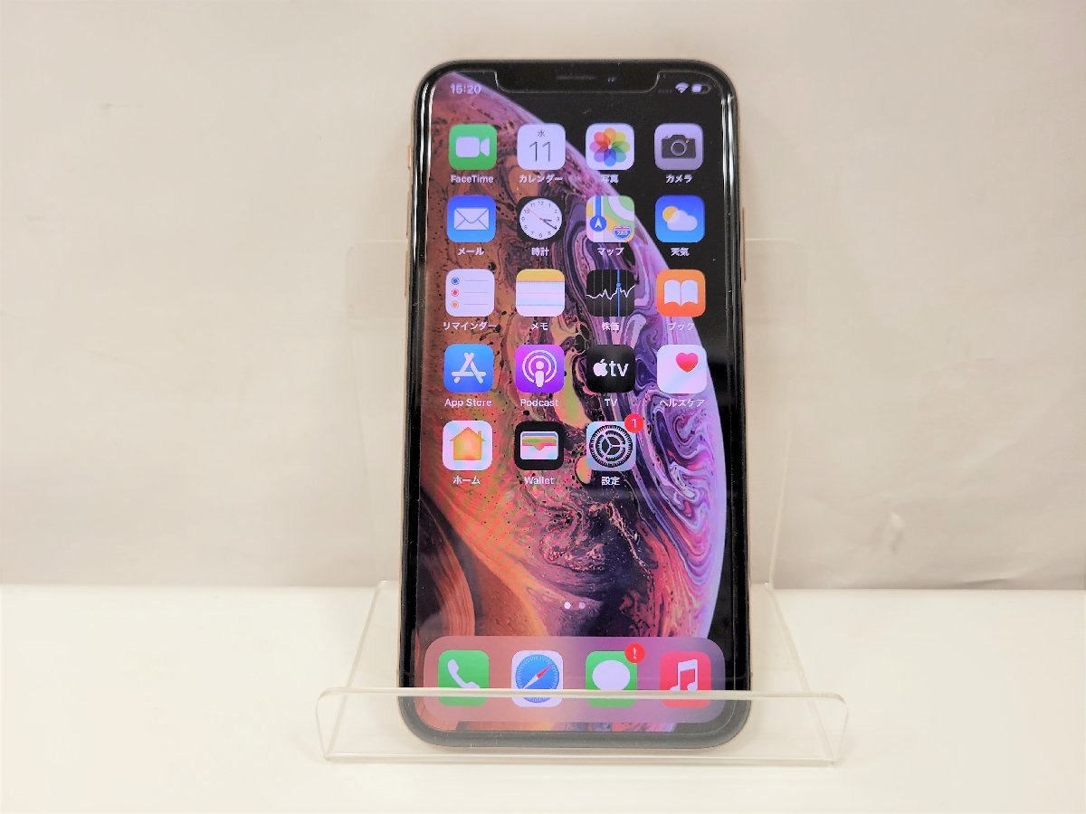 ☆Apple iPhone XS 64GB MTAY2J/A A2098 ゴールド au スマートフォン
