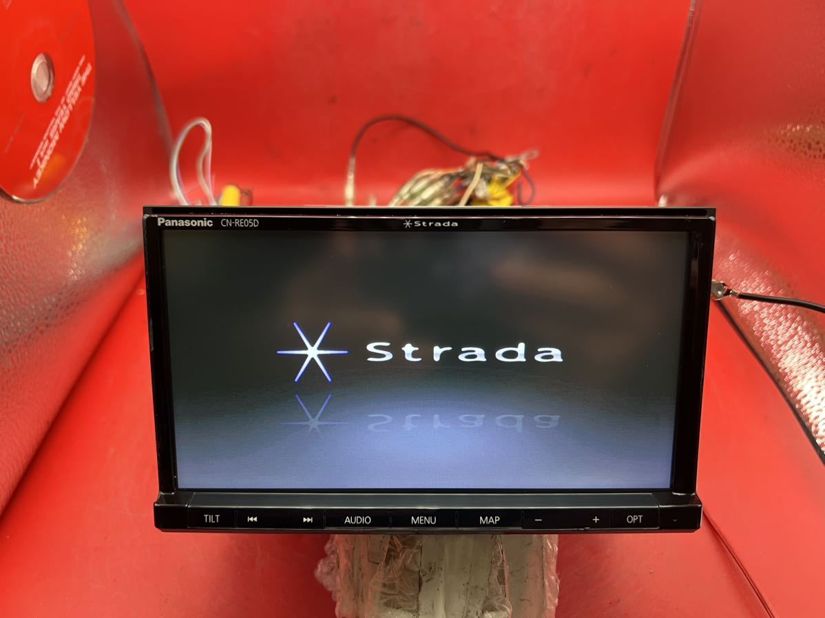 即決□PANASONIC ストラーダ CN-RE05Dカーオーディオ USB DVD 中古 