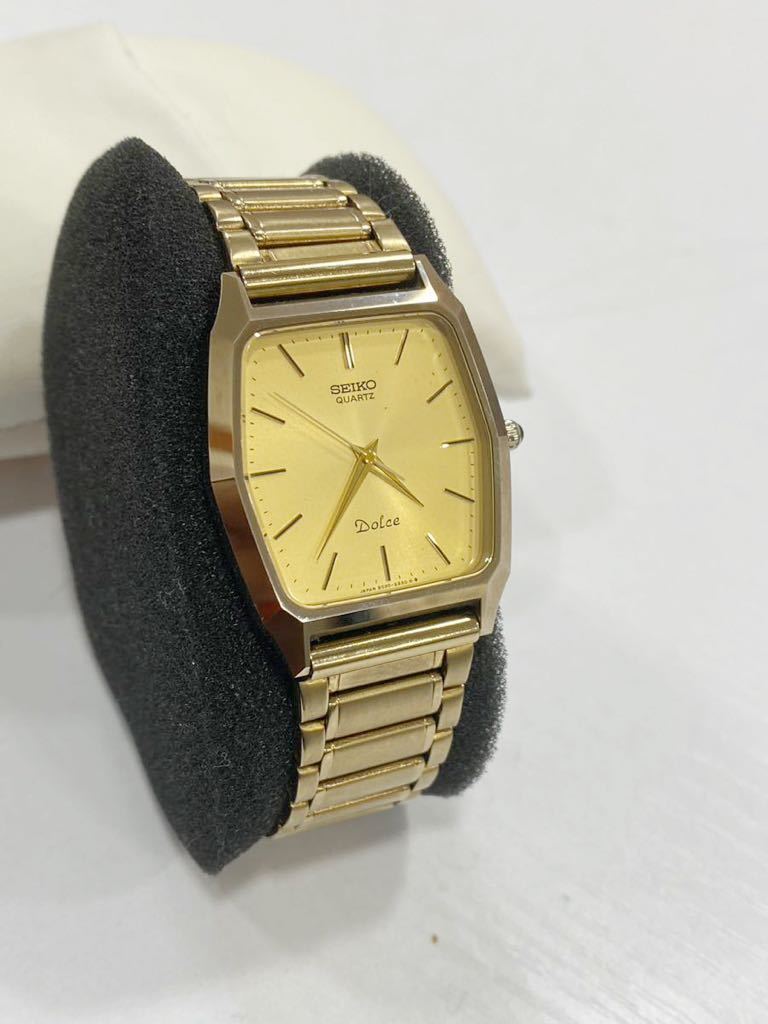 SEIKO セイコー 6030-5480 ドルチェ ゴールド文字盤 クォーツ 可動品