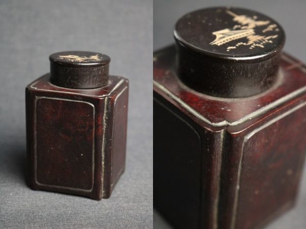 茶筒 伝統工芸品 木製の漆器 漆器 茶筒 茶器 茶道具 木製 漆塗り 蒔絵