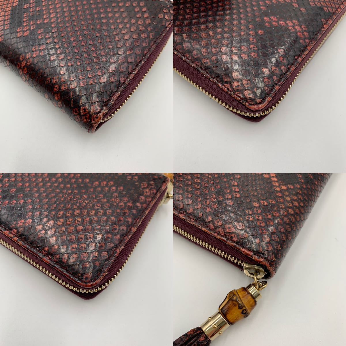 超絶希少デザイン 美品】 GUCCI グッチ 長財布 ラウンドファスナー 