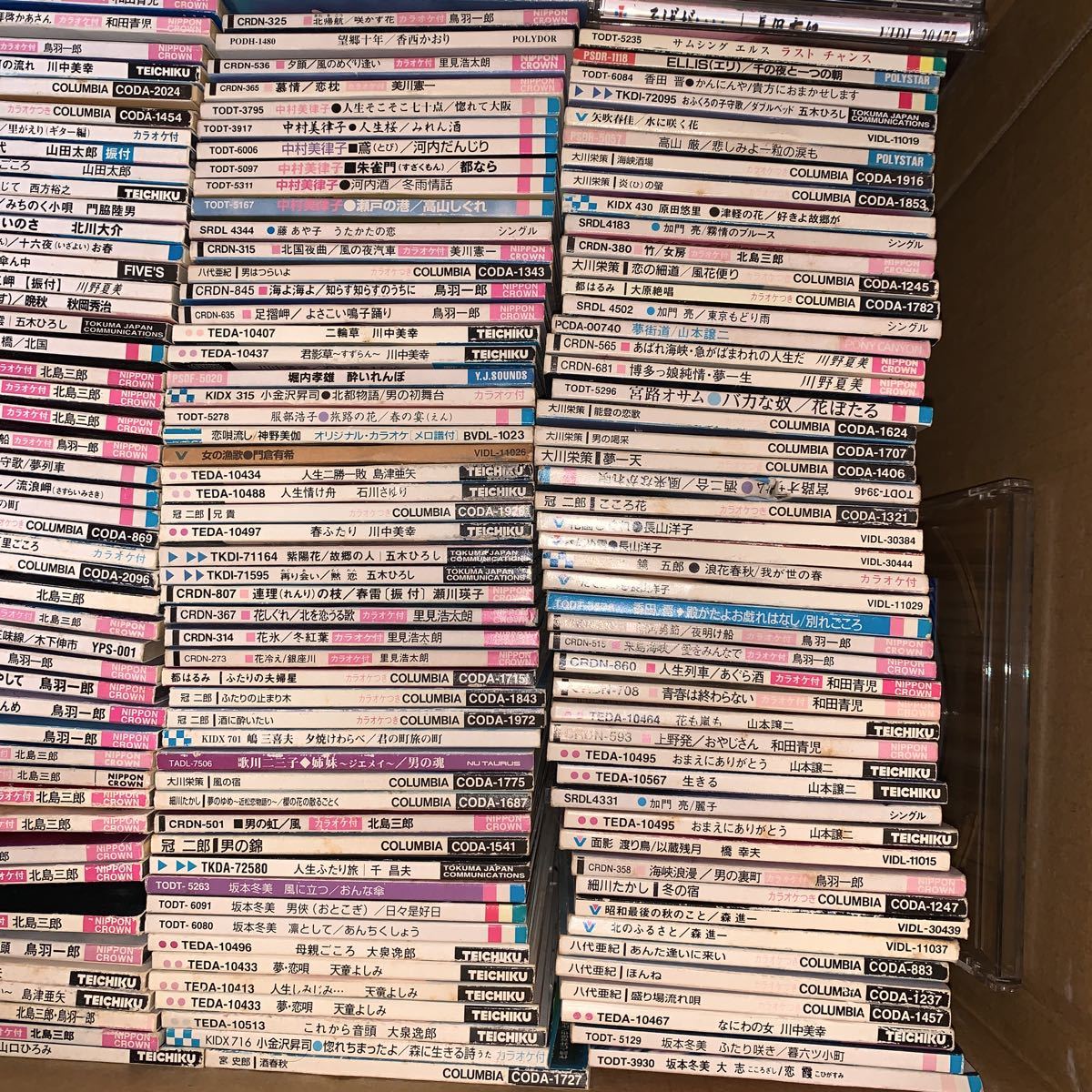 演歌系 8cm cd シングルcd 大量 約200枚 まとめ売り 北島三郎 八代亜紀