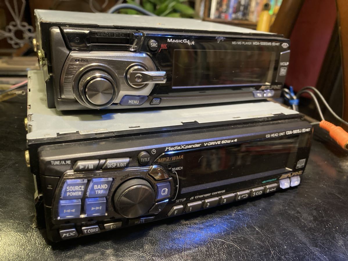 アルパイン ALPINE MDA-5065MS CDA-9815J 旧車　ハイソ　ネオクラ　ジャンク