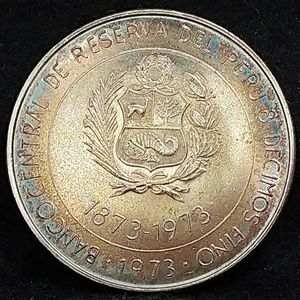 ペルー 100ソル 銀貨のYahoo!オークション(旧ヤフオク!)の相場・価格を