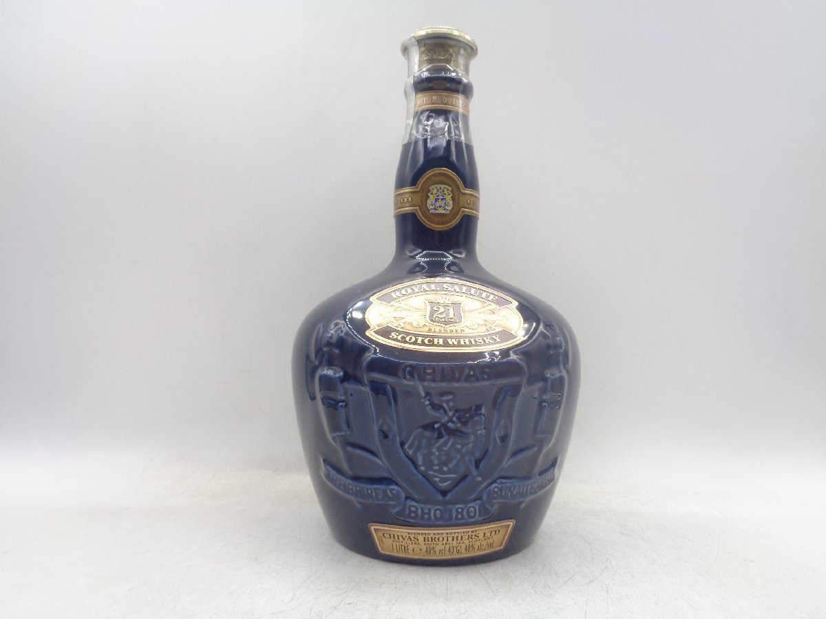 ROYAL SALUTE 21年 ロイヤルサルート 21年 ウイスキー 陶器ボトル 青
