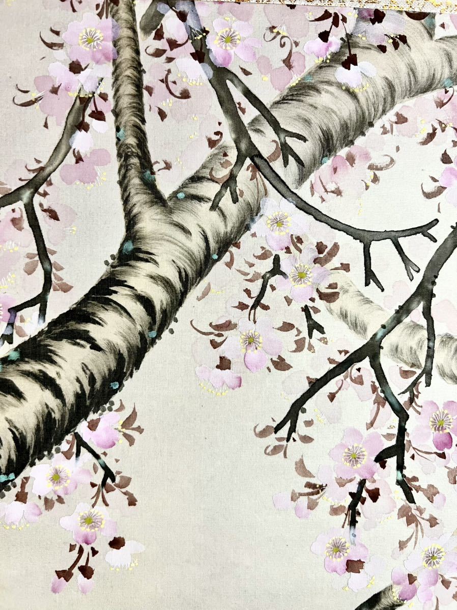 【真作】英一蝶/吉野山桜図/鳥居図/掛軸☆宝船☆Z-398 模写] 吉田翠鳳「桜花遊鳥之図」絹本 肉筆 共箱 春景 花鳥図 鳥獣
