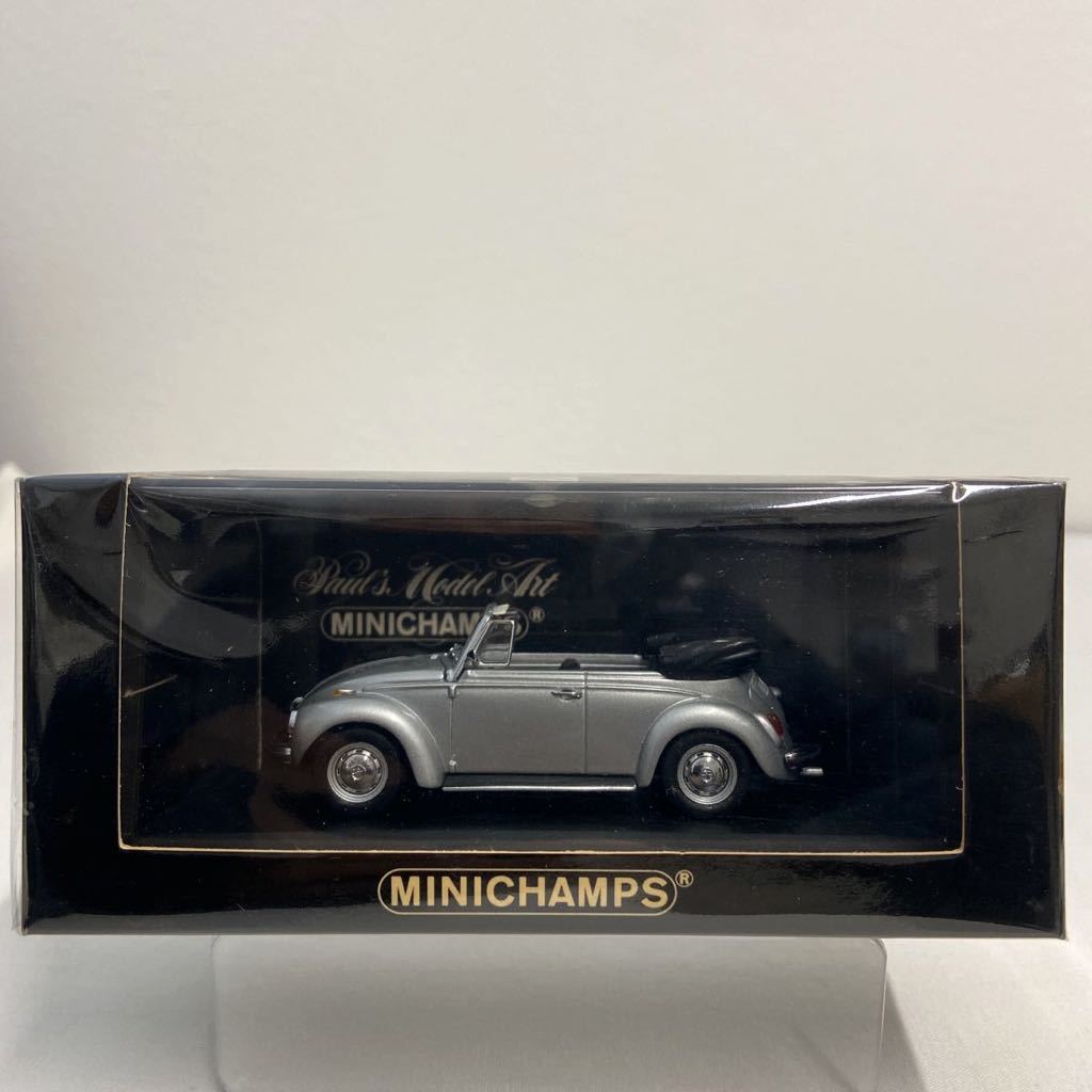 最安値，セール MINICHAMPS 1/43 Volkswagen 1302 Cabriolet 1970-72年 フォルクスワーゲン ビートル カブリオレ シルバー VW Beetle silver ミニカー(乗用車)｜売買されたオークション情報、yahooの商品情報をアーカイブ公開 - 乗用車