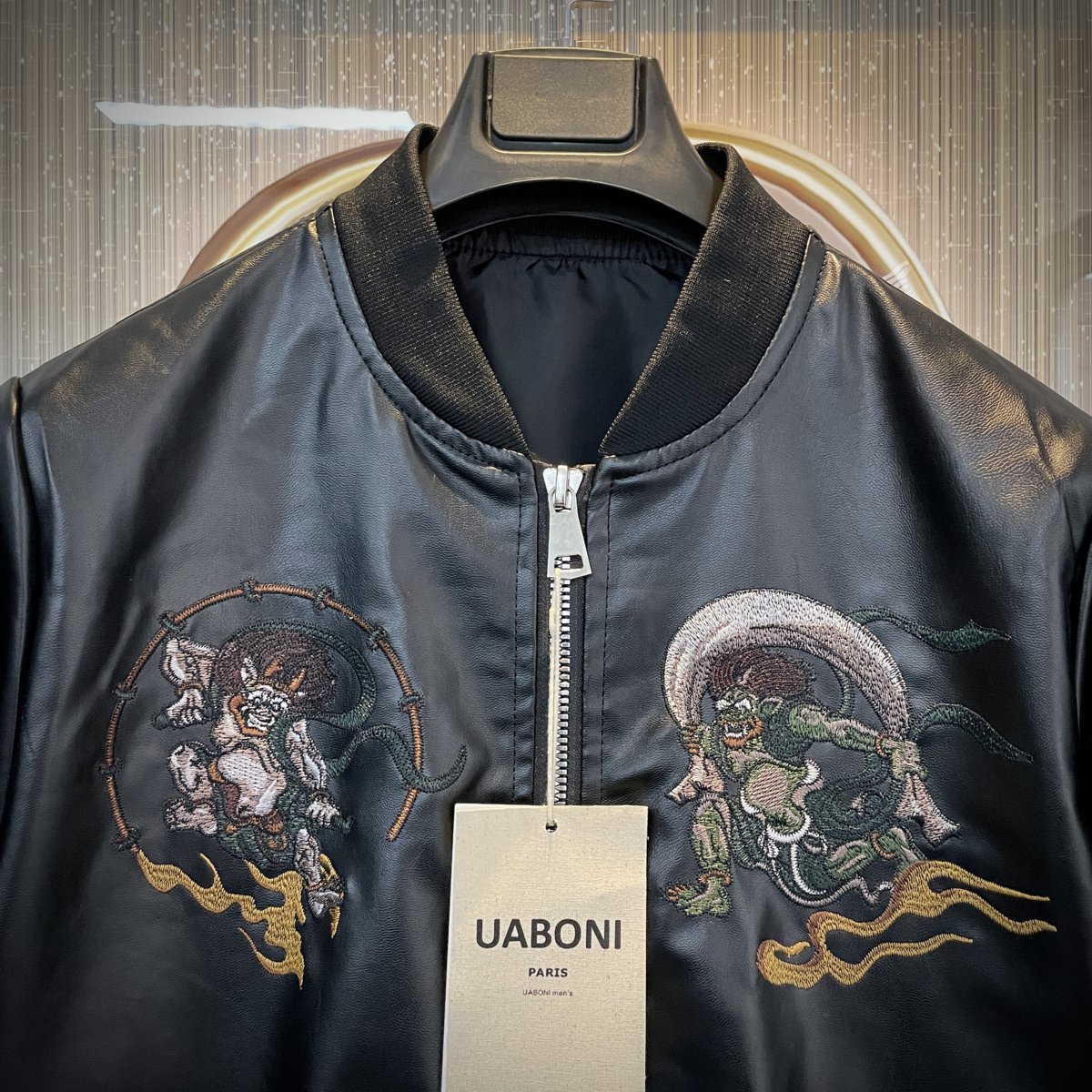 最上級EU製＆定価9万◇UABONI*Paris*ユアボニ*フライトジャケット 